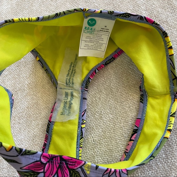 Roxy Girl 🌸 Hawaiian Beach Classics Bikini Bottom Girls Sz 16-XL - Picture 9 of 11